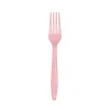 Light Pink Plastic Forks 24ct
