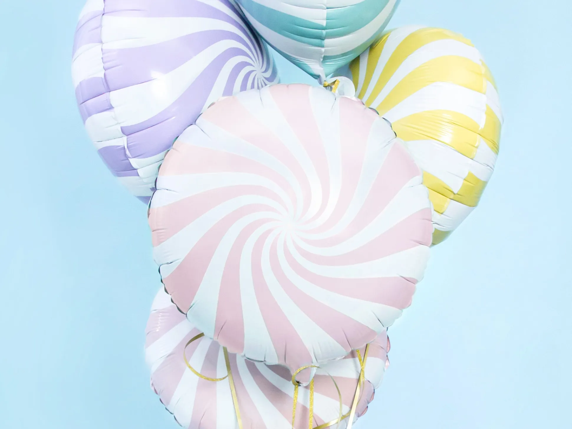 Light Pink Swirly Lollipop Foil Balloon 14in