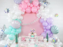 Light Pink Swirly Lollipop Foil Balloon 14in