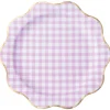 Lilac Gingham Dinner Plates 8ct