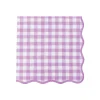 Lilac Gingham Lunch Napkins 20ct