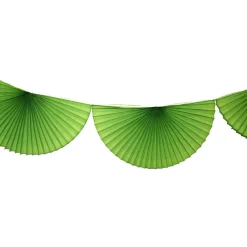 Lime Green Bunting Fan Garland 10ft