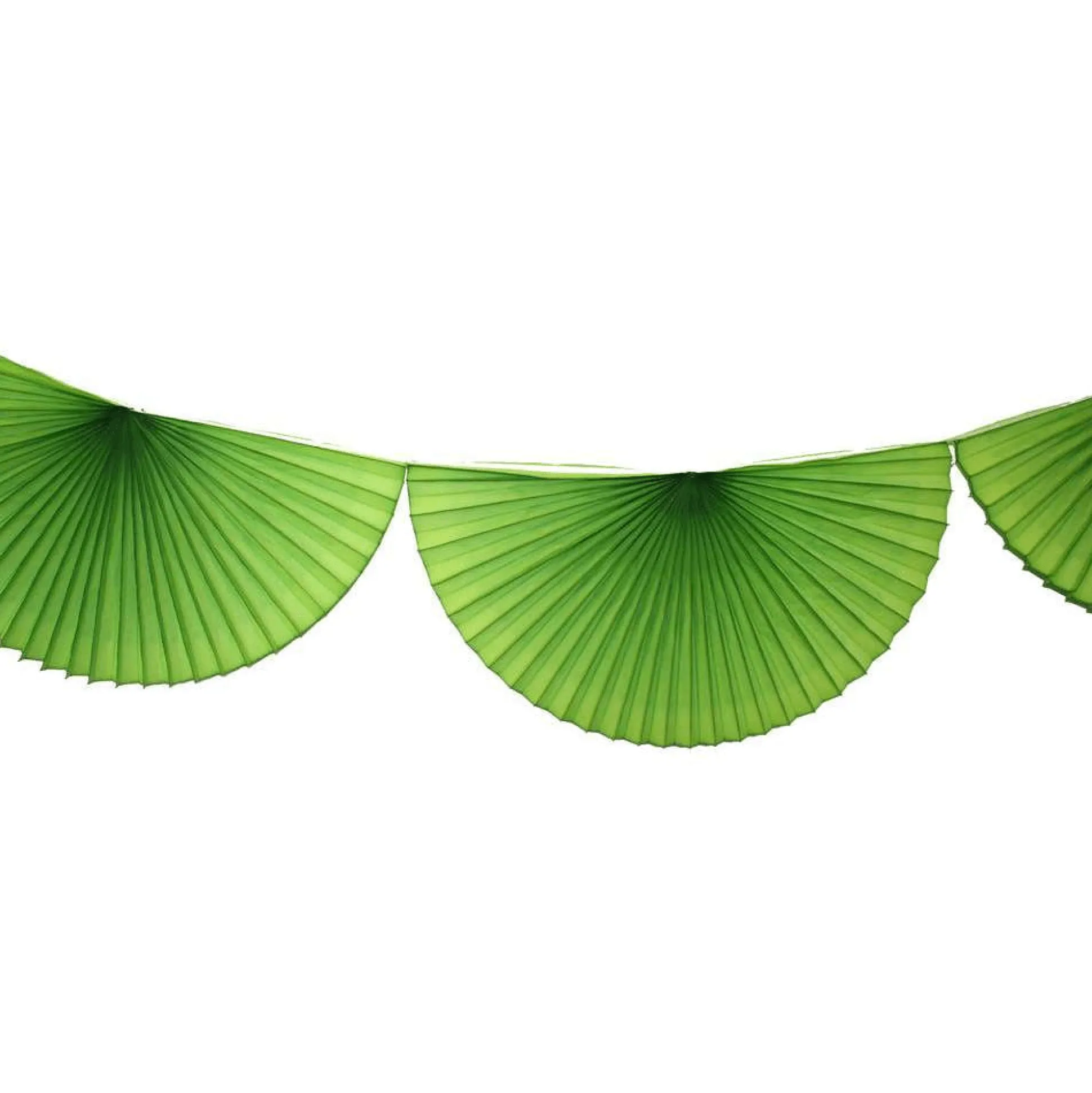 Lime Green Bunting Fan Garland 10ft