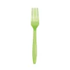 Lime Green Plastic Forks Set for 24