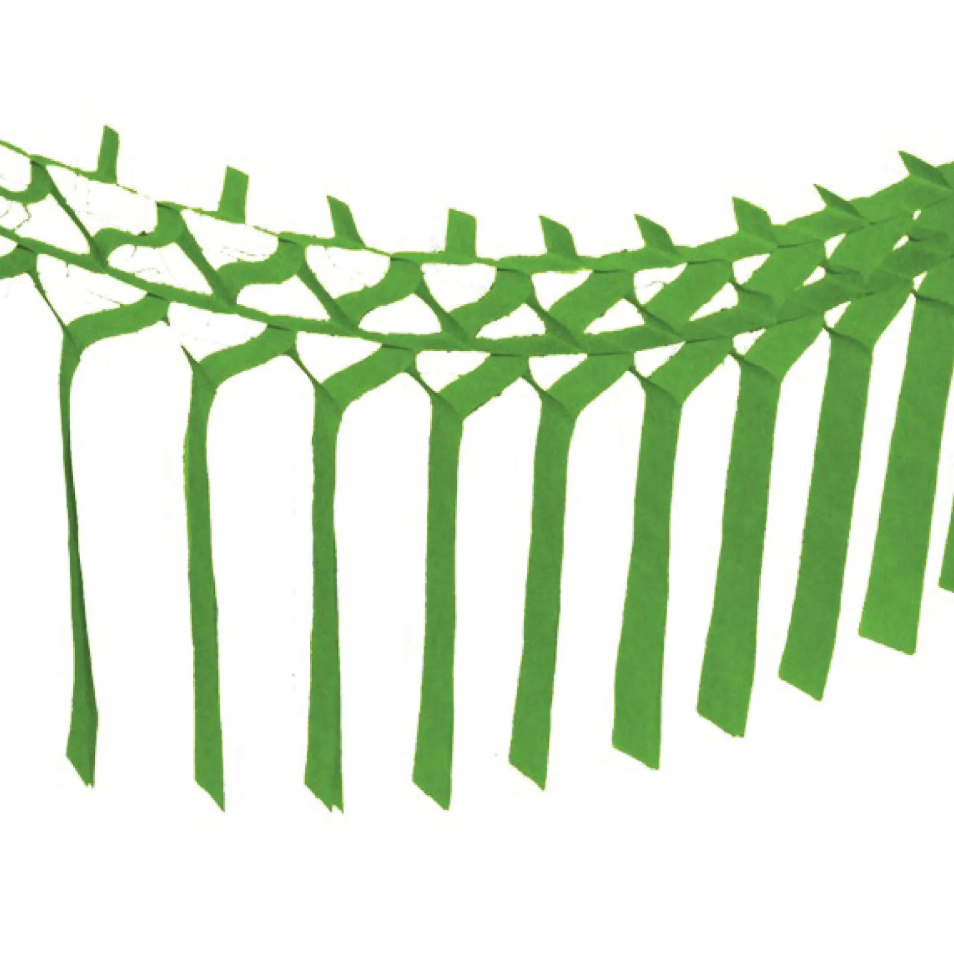Lime Green Tissue Paper Streamer Garland 12ft