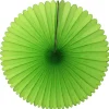 Lime Tissue Paper Fan 13in