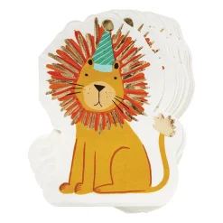 Lion Party Animal Birthday Dessert Napkins 20ct