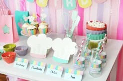 Little Chef Baking Party Hats 12ct