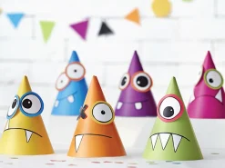 Little Monster Party Hats 6ct