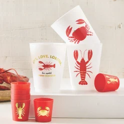 Live Love Lobster Plastic Cups 8ct