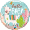 Llama Hello Baby Shower Balloon 18"
