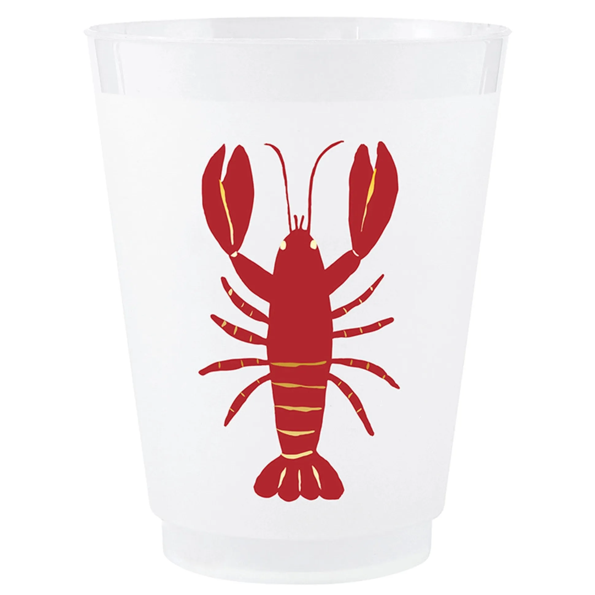 Lobster + Crab Plastic Cups 8ct