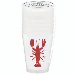 Lobster + Crab Plastic Cups 8ct