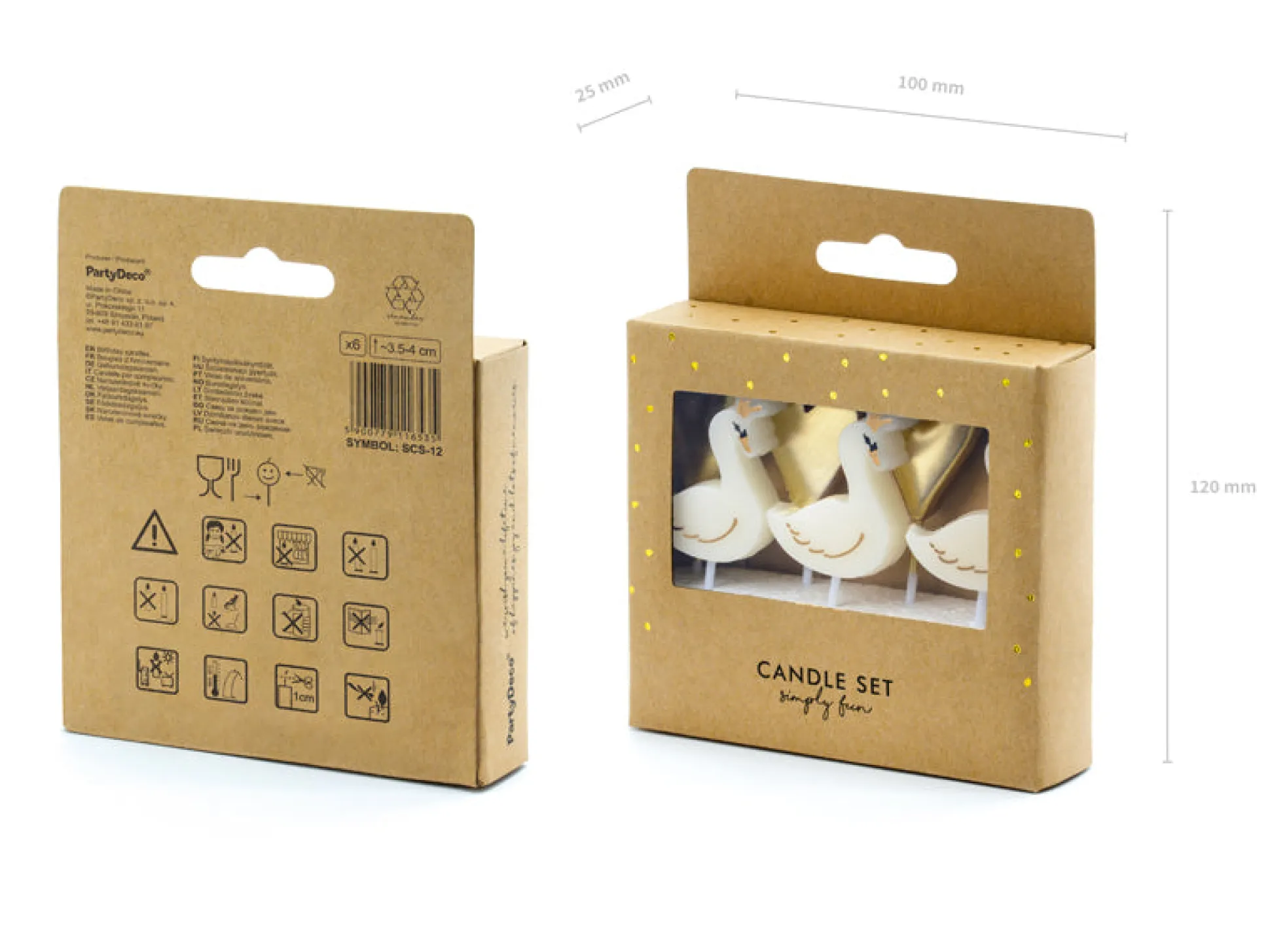 Lovely Swan Birthday Candles
