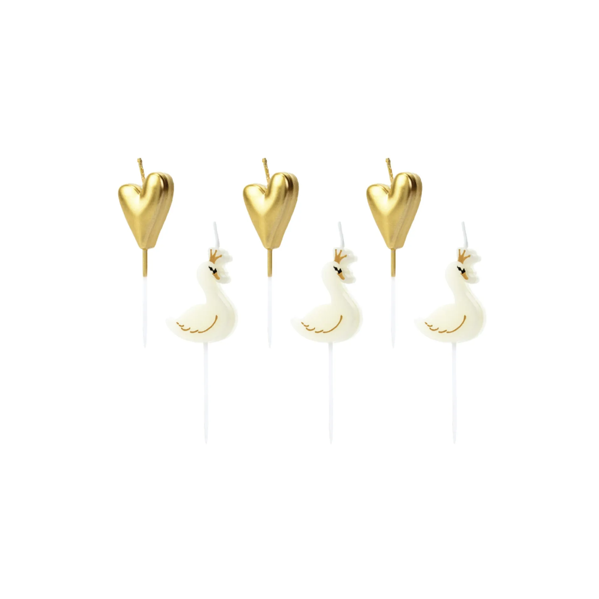 Lovely Swan Birthday Candles