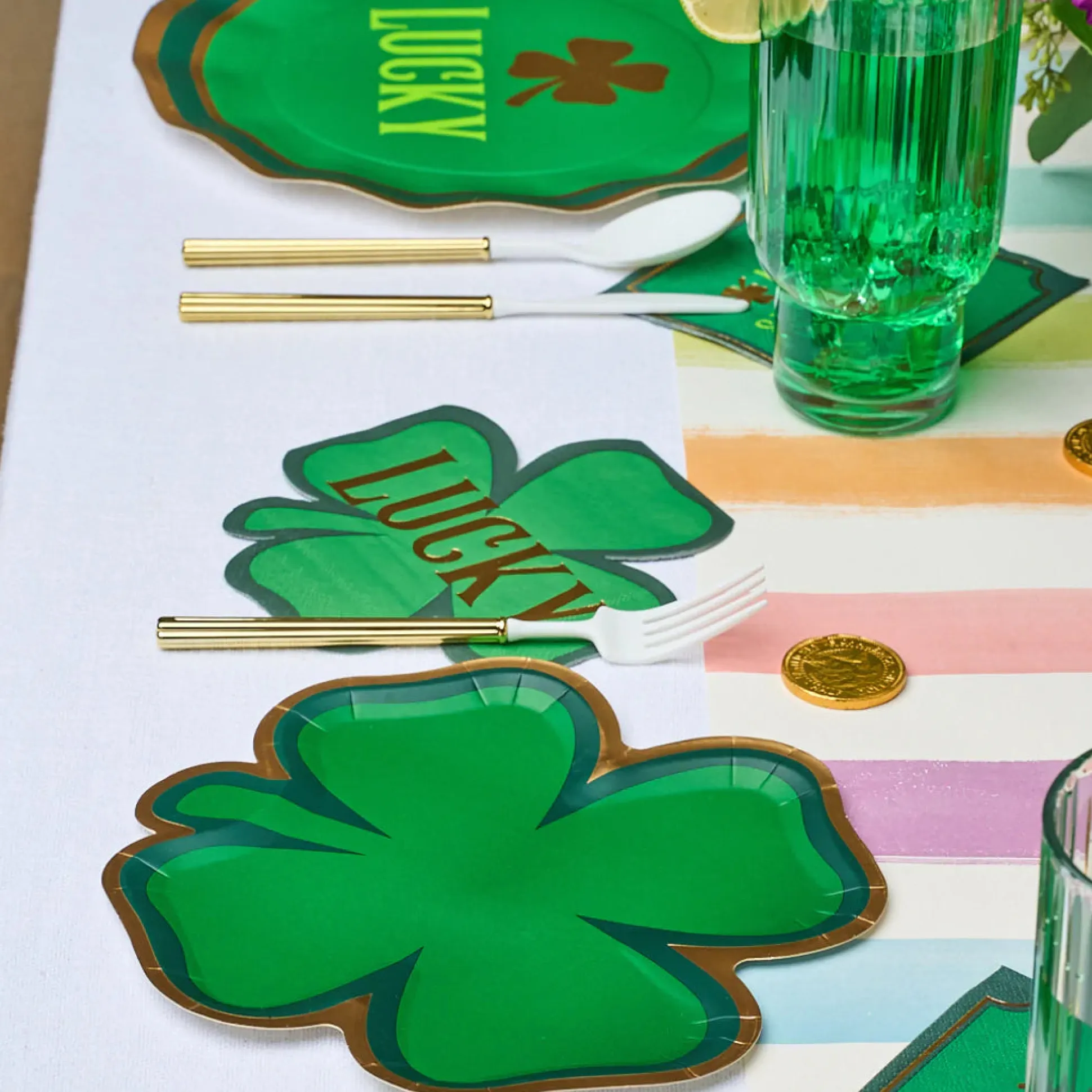 Lucky Clover St. Patrick's Day Dessert Napkins 16ct