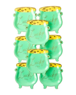 Lucky Pot of Gold Dessert Plates 8ct