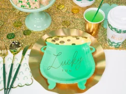 Lucky Pot of Gold Dessert Plates 8ct