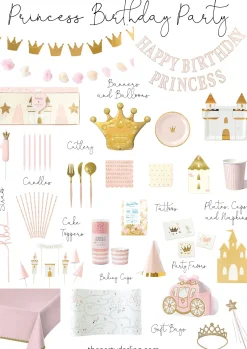 Magical Princess Happy Birthday Letter Banner 4ft