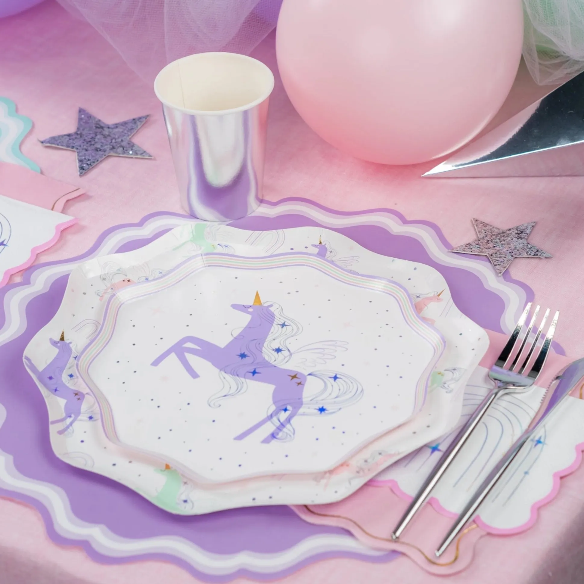 Magical Unicorn Dessert Plates 8ct