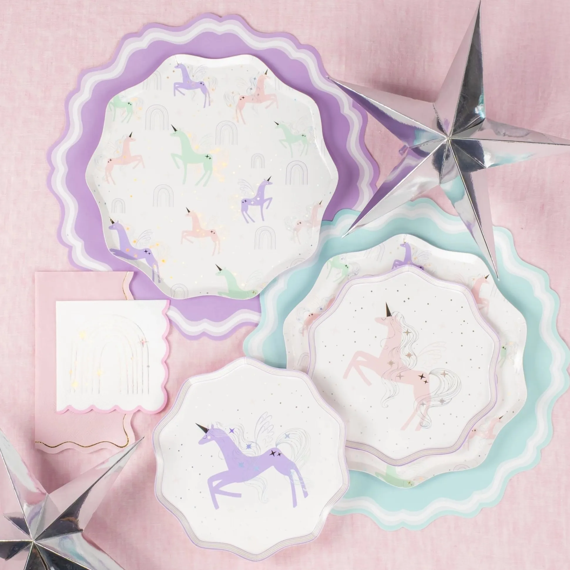 Magical Unicorn Dessert Plates 8ct