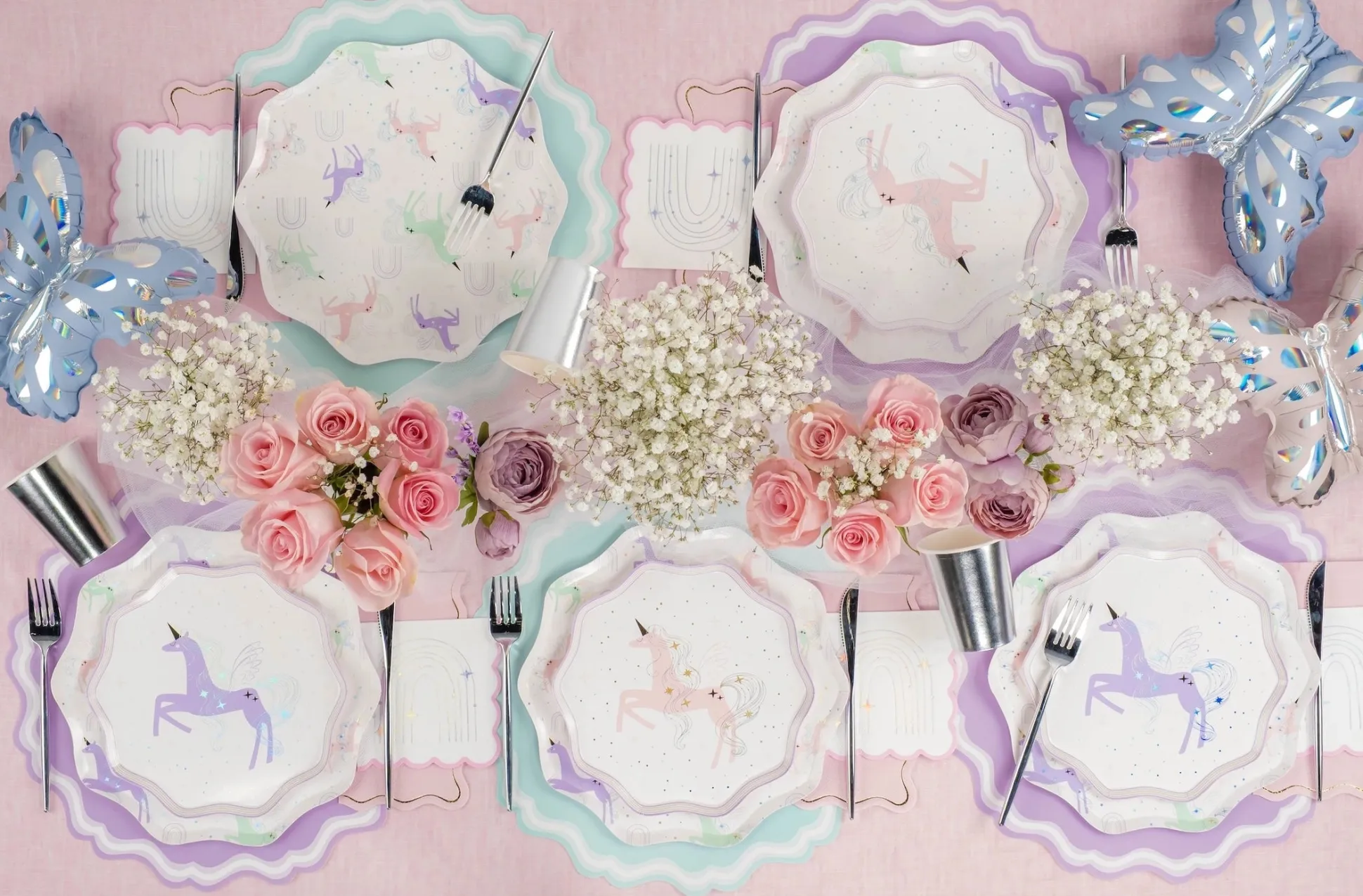 Magical Unicorn Lunch Plates 8ct