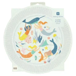 Make Waves Mermaid Lunch Plates 8ct