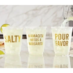 Mama Needs a Margarita Frosted Plastic Cups 6ct