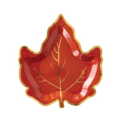 Maple Leaf Shaped Plates 8ct