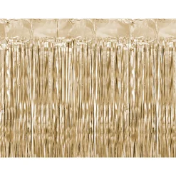 Matte Gold Fringe Curtain