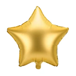 Matte Gold Star Foil Balloon 19in