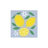 Mediterranean Lemon Blue Tile Dessert Napkins 20ct