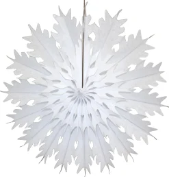 Medium White Tissue Paper Snowflake 19in