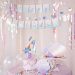 Mermaid Birthday Banner Set