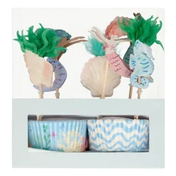 Mermaid Cupcake Decorating Kit 24ct