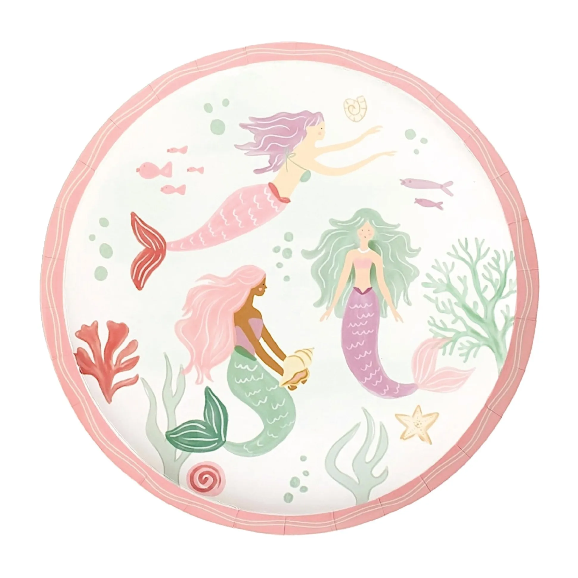 Mermaid Dessert Plates 8ct