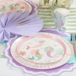 Mermaid Dessert Plates 8ct