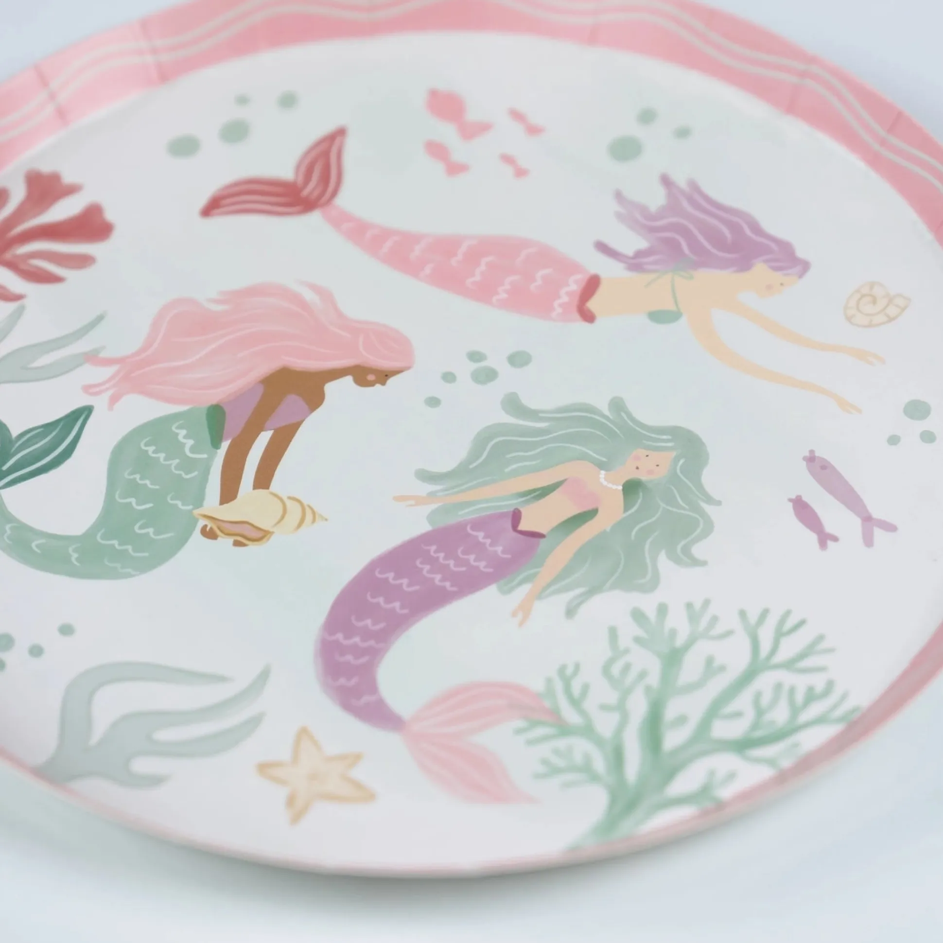 Mermaid Dessert Plates 8ct