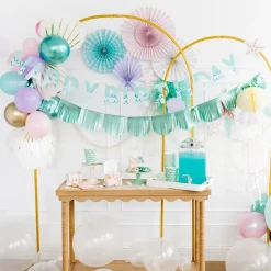 Mermaid Happy Birthday Banner Set