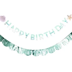 Mermaid Happy Birthday Banner Set