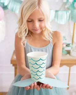 Mermaid Tail Paper Cups 8ct
