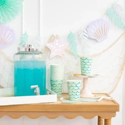 Mermaid Tail Paper Cups 8ct