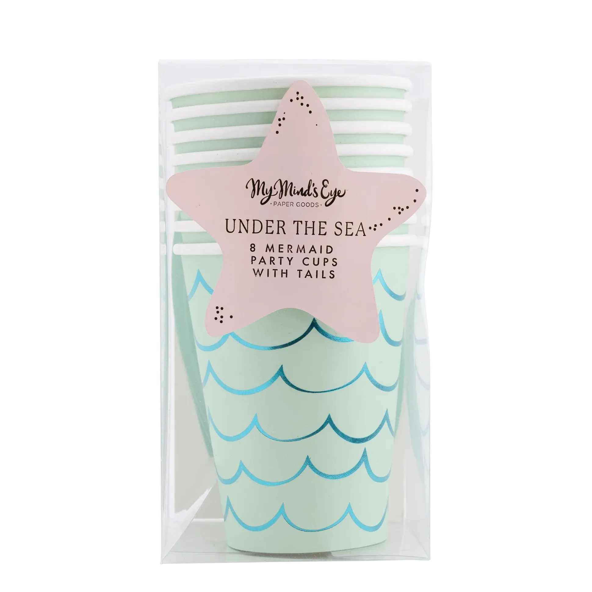 Mermaid Tail Paper Cups 8ct