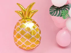 Metallic Gold Pineapple Foil Balloon 25in