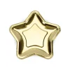 Metallic Gold Star Dessert Plates 6ct