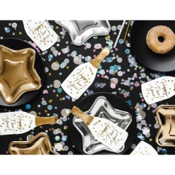 Metallic Gold Star Dessert Plates 6ct