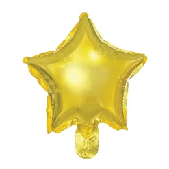 Metallic Gold Star 8in Balloons 25ct