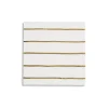 Metallic Gold Striped Small Napkins 16ct