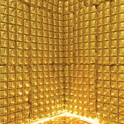 Metallic Gold Waffle Balloon Wall Panel