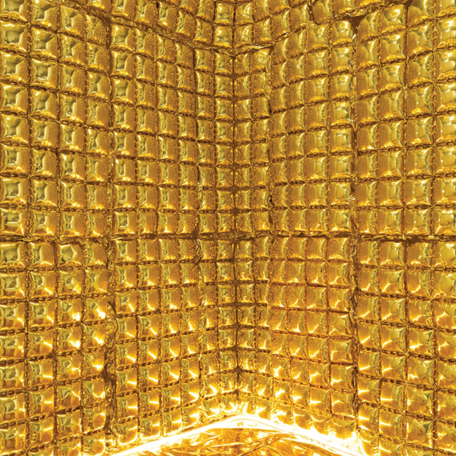 Metallic Gold Waffle Balloon Wall Panel